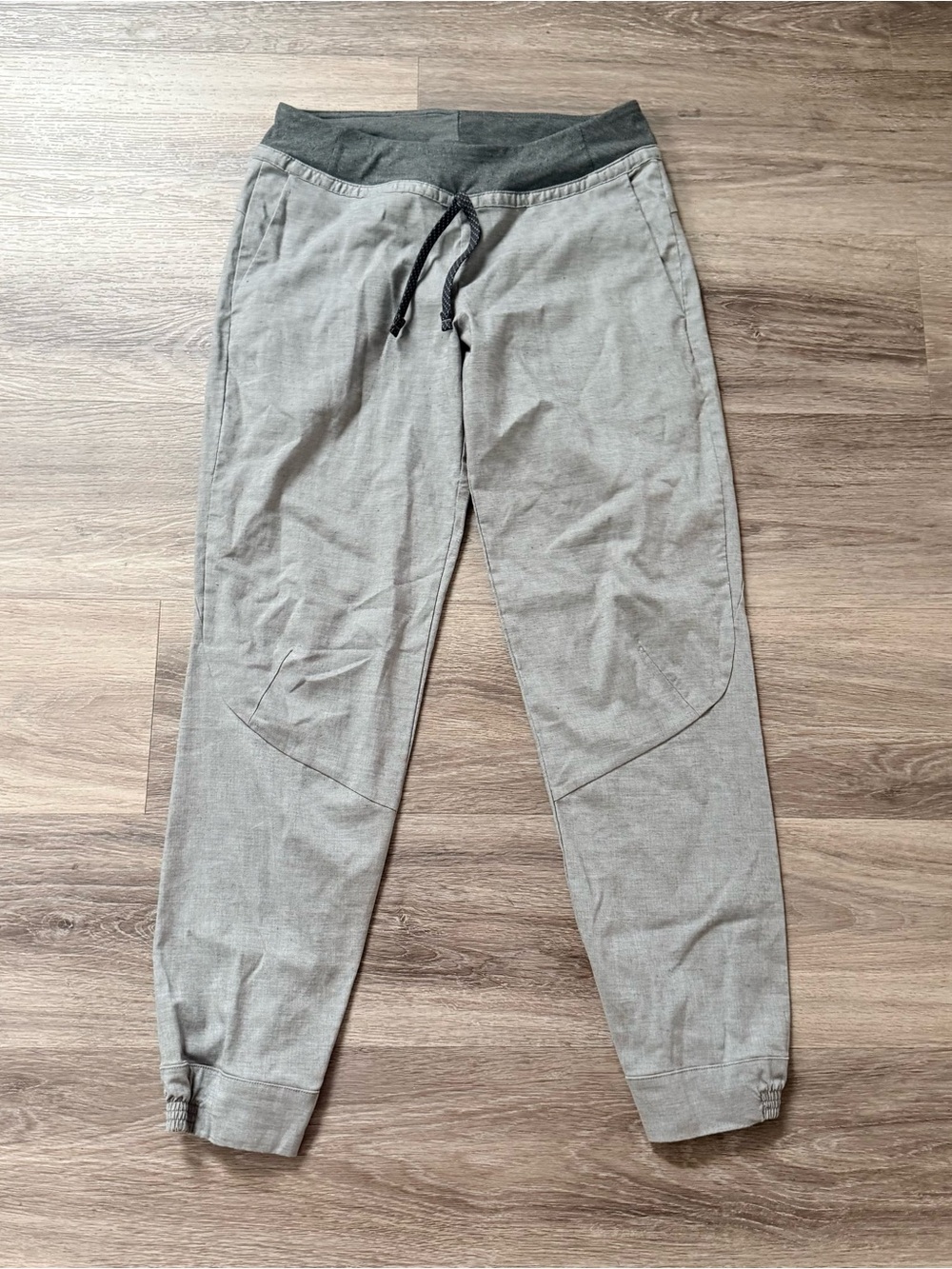 Some Gray Elastic Waist Jogger Pants